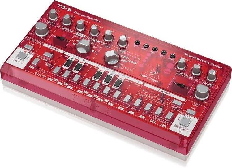  Behringer TD-3-SB Analog Bass Line Synthesizer - Strawberry