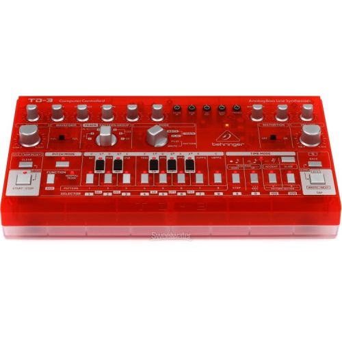  Behringer TD-3-SB Analog Bass Line Synthesizer - Strawberry