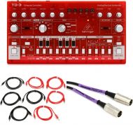 Behringer TD-3-SB Analog Bass Line Synthesizer with Cables - Strawberry
