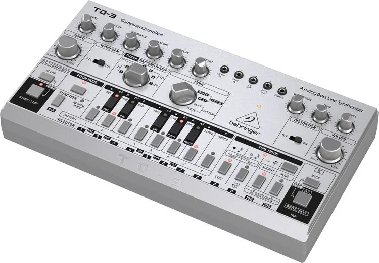  Behringer TD-3-SR Analog Bass Line Synthesizer - Silver