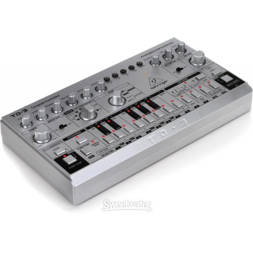  Behringer TD-3-SR Analog Bass Line Synthesizer - Silver