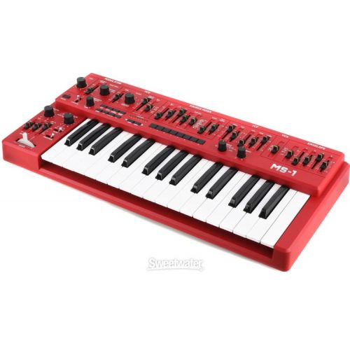  Behringer MS-1-RD Analog Synthesizer with Handgrip - Red