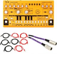 Behringer TD-3-Yellow Analog Bass Line Synthesizer with Cables - Yellow