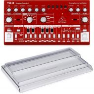 Behringer TD-3-RD Analog Bass Line Synthesizer with Decksaver Cover - Red