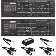Behringer Dual Pro-800 8-voice Polyphonic Analog Synthesizers Bundle