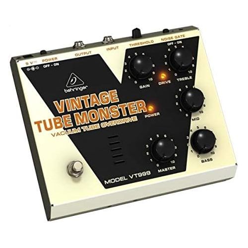  Behringer Vintage Tube Monster VT999 Classic Vacuum Tube Overdrive Instrument Effects Pedal