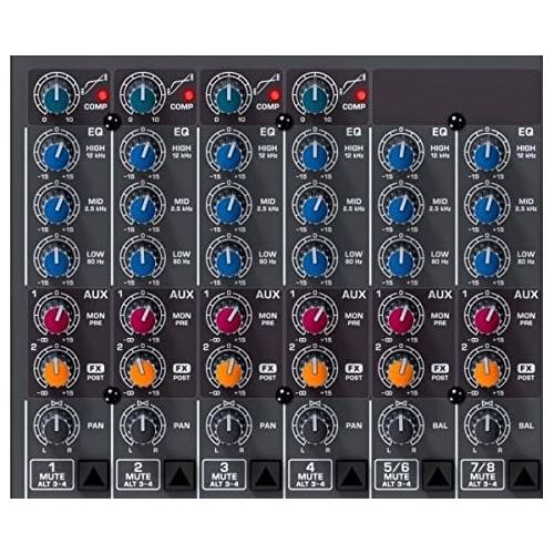  Behringer Xenyx X1204USB Premium 12-Input 2/2-Bus Mixer with USB/Audio Interface,Black