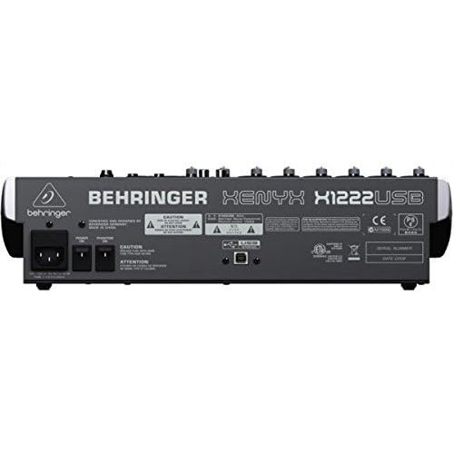  Behringer Xenyx X1222USB Premium 16-Input 2/2-Bus Mixer with USB/Audio Interface