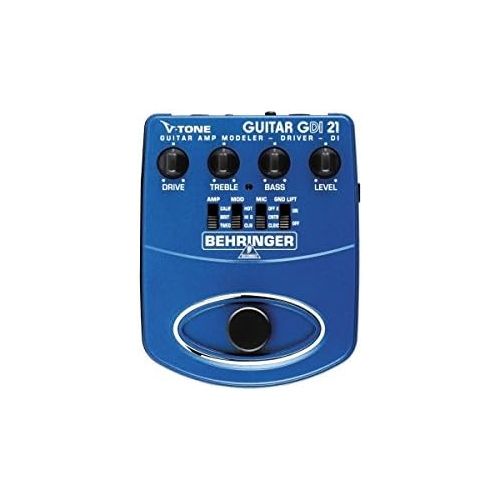  Behringer V-TONE GUITAR DRIVER DI GDI21 Guitar Amp Modeler/Direct Recording Preamp/DI Box