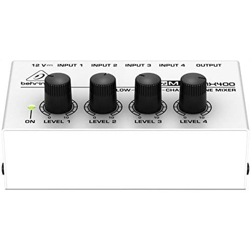  [아마존베스트]Behringer Micromix MX400 Ultra Low-Noise 4-Channel Line Mixer,Black