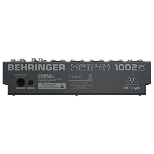  [아마존베스트]Behringer Xenyx 1002B Premium 10-Input 2-Bus Mixer with XENYX Preamps, British EQs and Optional Battery Operation