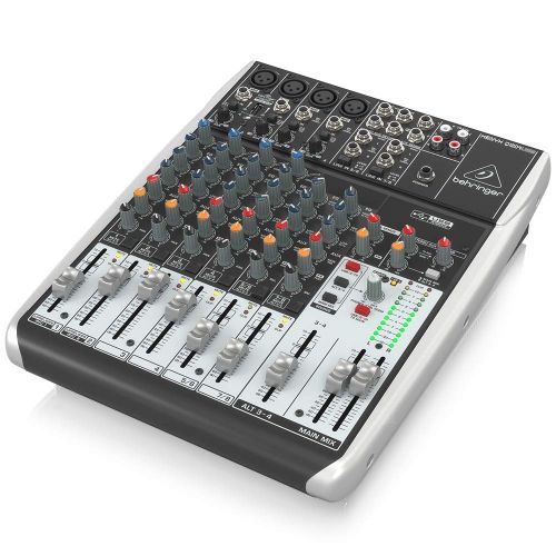  Behringer Q1204Usb Premium 12-Input 22-Bus Mixer with XENYX Mic Preamps & Compressors, Wireless Option and USBAudio Interface