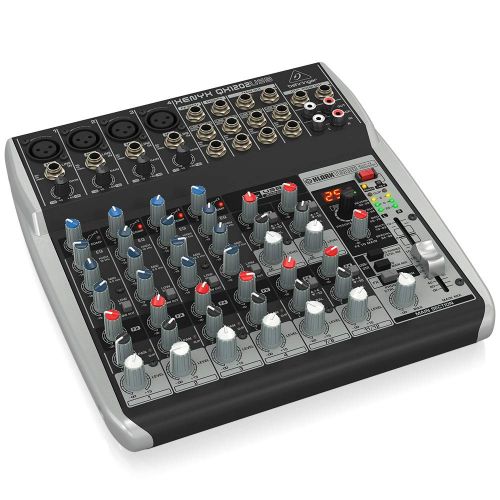  Behringer BEHRINGER QX1202USB Premium 12-Input 2-Bus Mixer with Xenyx Mic Preamps & Compressors British EQs Black