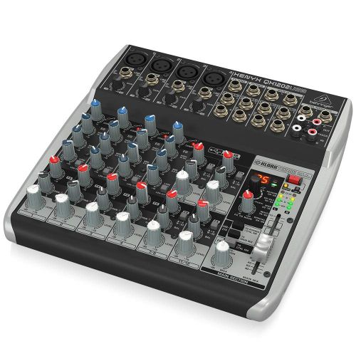  Behringer BEHRINGER QX1202USB Premium 12-Input 2-Bus Mixer with Xenyx Mic Preamps & Compressors British EQs Black