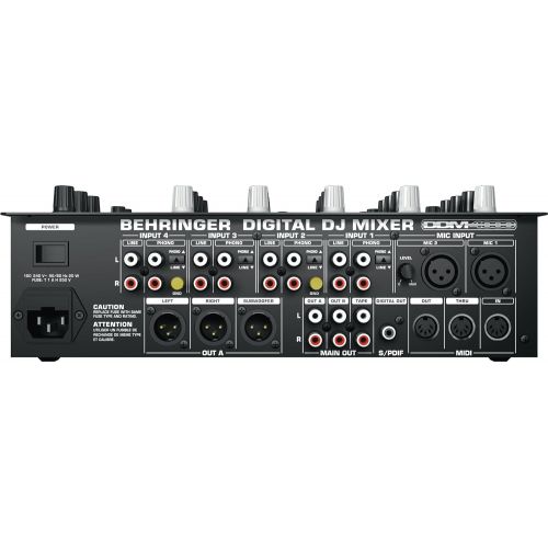  Behringer Digital Pro Mixer DDM4000 Ultimate 5-Channel Digital DJ Mixer