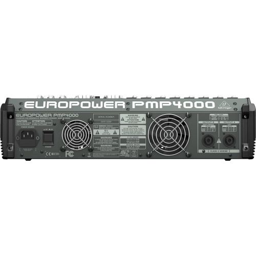  Behringer Europower PMP4000 Powered Mixer - 16 Channels, 1600 Watts with Multi-FX Processor and FBQ Feedback Detection System