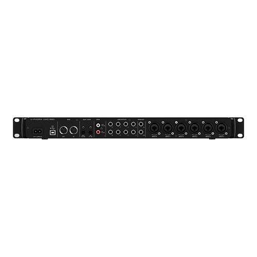  Behringer U-Phoria UMC1820 Audiophile 18x20, 24-Bit96 kHz USB AudioMIDI Interface with Midas Mic Preamplifiers - with 2 Pack 15 8mm XLR Microphone Cable