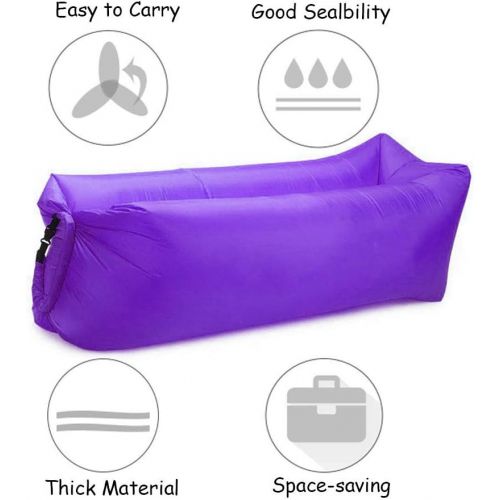  Beiruoyu Inflatable Lounger Air Chair Sofa Bed Sleeping Bag Couch for Beach Camping Lake Garden ¡­