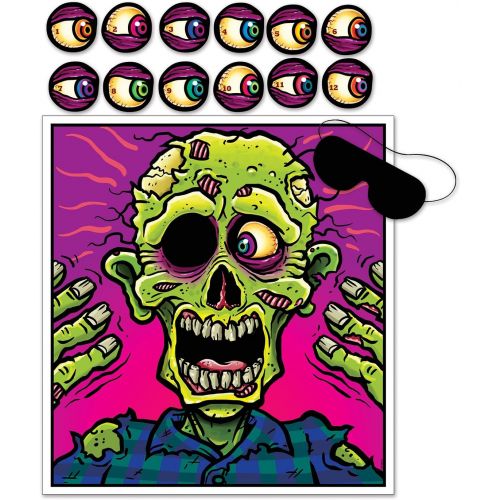  [아마존베스트]Beistle Pin The Eyeball On The Zombie Game