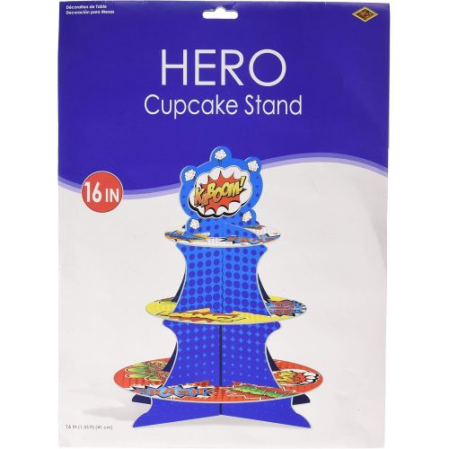  Beistle Hero Cupcake Stand