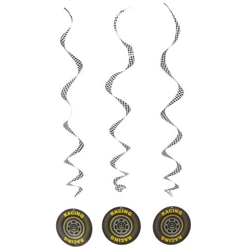  Beistle Racing Tire Whirls (3/Pkg)