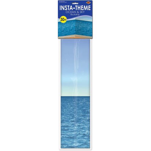  Beistle Ocean & Sky Backdrop Party Accessory (1 count) (1/Pkg)