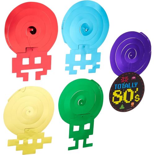  Beistle 80s Whirls (5/Pkg)