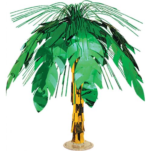  Beistle 50556 Palm Tree Cascade Centerpiece, 18-Inch