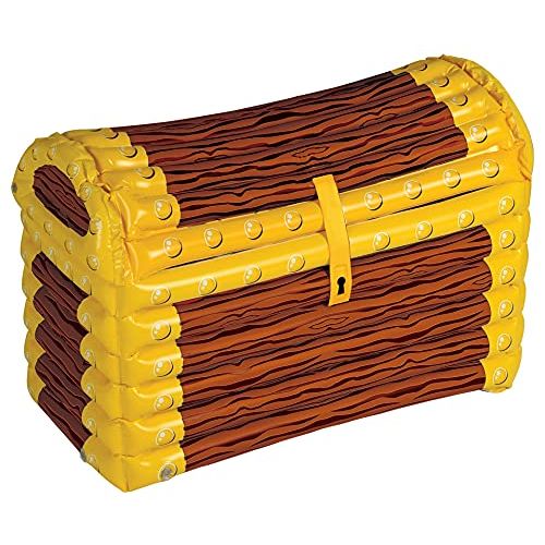  할로윈 용품Beistle Inflatable Treasure Chest Cooler (holds apprx 48 12-Oz cans) Party Accessory (1 count) (1/Pkg)