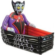 할로윈 용품Beistle Novelty Inflatable Vampire and Coffin Happy Halloween Drink Cooler Party Beverage Holder, Multicolored, 42” x 30”, 42 x 30