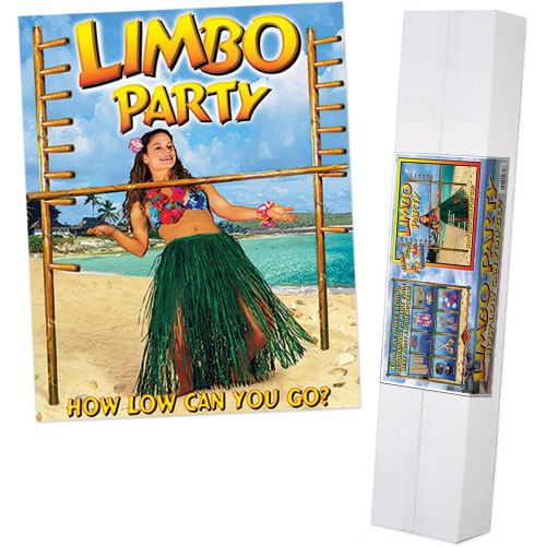  Beistle Limbo Game for Luau Birthday Party Summer Tropical Beach Theme Fun, Multicolored