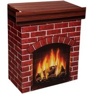 Beistle S18532V Fire Place 3-D Prop, 30 x 25