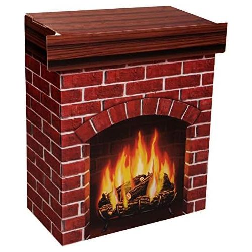  Beistle S18532V Fire Place 3-D Prop, 30 x 25