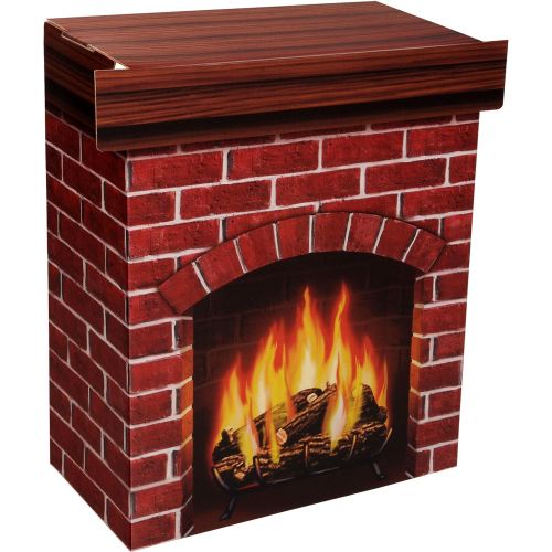  Beistle S18532V Fire Place 3-D Prop, 30 x 25