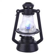 Beito Dollhouse Lantern Miniature Oil Lamp Miniature Retro Oil Lanter Dollhouse Kerosene Lamp Mini Light Plastic Vintage Accessories Simulation Model Toy