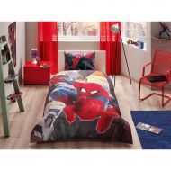 Bekata Spiderman Bedding Set, Boys Duvet Cover Set, 100% Cotton Single/Twin Size, (Duvet Cover, Fitted Sheet, Pillowcase) (3 PCS)
