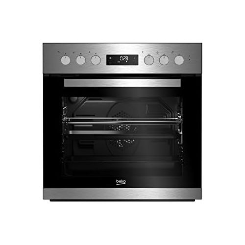  [아마존베스트]Beko BUM22322X1 Oven Hob Combination Built-In / 59.4 cm / 71 L Capacity / Simple Steam Cleaning Function / 3D Cooking