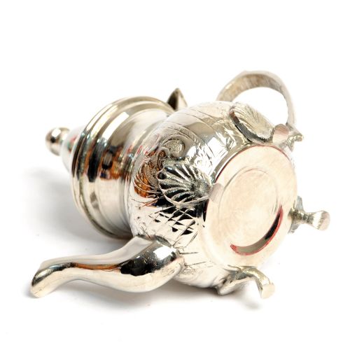  BeldiNest Handmade Silver Plated Copper Creamer Moroccan Small Teapot