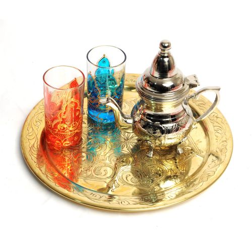  BeldiNest Handmade Silver Plated Copper Creamer Moroccan Small Teapot