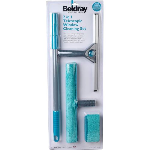  [아마존베스트]Beldray LA028693TQ 5-Piece Large Window Cleaning Set, Turquoise