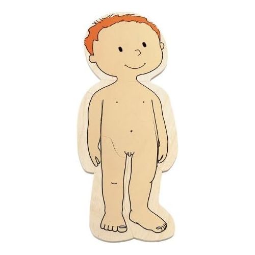  [아마존베스트]Hape Your Body 5-Layer Wooden Puzzle Boy