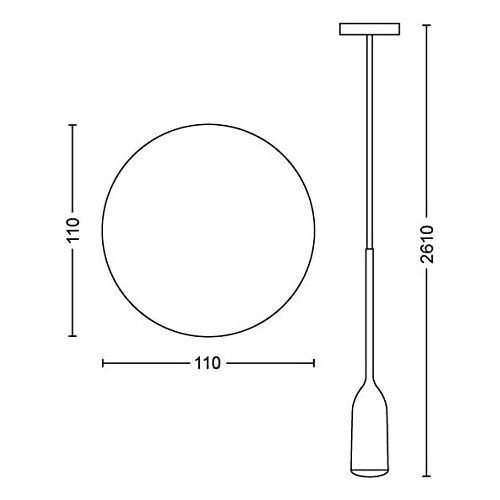  Beleuchtung Hue Devote Pendulum White 480 lm