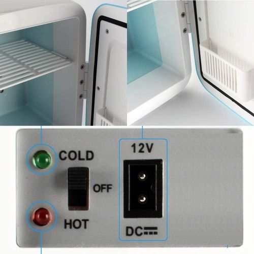  Belief Rebirth Mini-Kuehlschrank, elektrischer Kuehler und Warmer (4 Liter/fuer 6 Dosen 330 ml): Tragbares AC/DC-Thermoelektriksystem 46 W - Kuehler und Kuehlschranke fuer den Fahrzeuginnenraum (Color