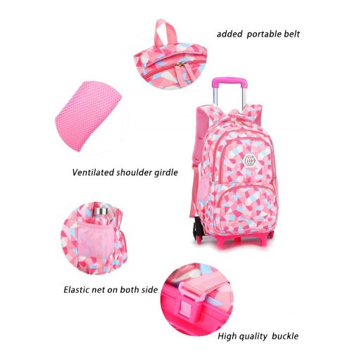  Belify Meetbelify Kids Rolling Backpacks Luggage Six Or Two Wheels Unisex Trolley School Bags