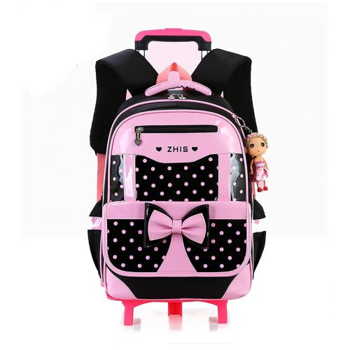  Belify Meetbelify Rolling Backpacks For Girls School Bags Trolley Handbag With Lunch Bag