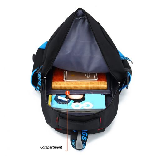  Belify Meetbelify Kids Rolling Backpacks Luggage Six Wheels Unisex Trolley School Bags Blue