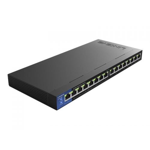 벨킨 Belkin Linksys LGS116P 16-Port Business Desktop Gigabit PoE+ Switch