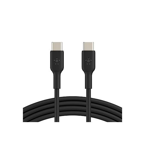 벨킨 Belkin USB-C to USB-C Cable (1M/3.3ft), USB-C Fast Charging Cable for iPhone 15, iPhone 15 Pro, iPhone 15 Pro Max, iPhone 15 Plus, Galaxy S23, S22, Note, Pixel, iPad Pro, USB Type-C Cable - Black