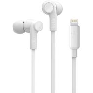 Belkin SoundForm Headphones - Wired In-Ear Earphones With Microphone- iPhone Headphones - Apple Headphones - Apple Wired Earbuds For iPhone, iPads & All Products With Lightning Connector (White)