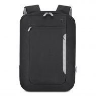 Belkin Slim Polyester Backpack for Laptops and Notebooks up to 15.4 (Black / Light Gray)